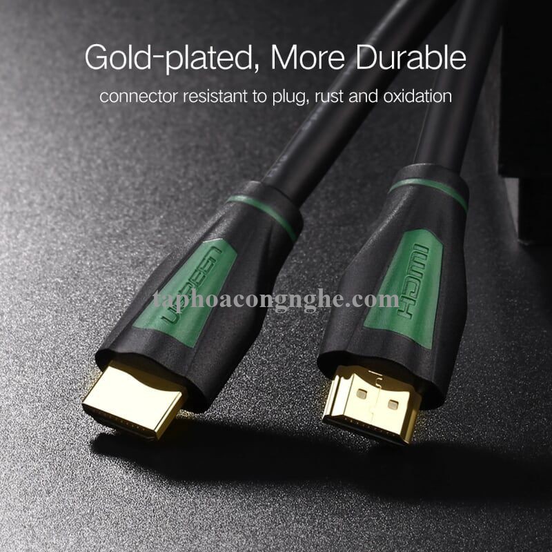 Ugreen 30192 3M màu Đen Cáp tín hiệu HDMI chuẩn 1.4 hỗ trợ phân giải 4K * 2K HD116 30030192